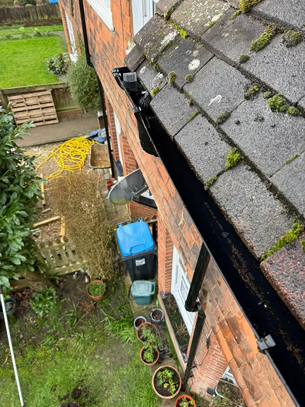 gutter cleaning after