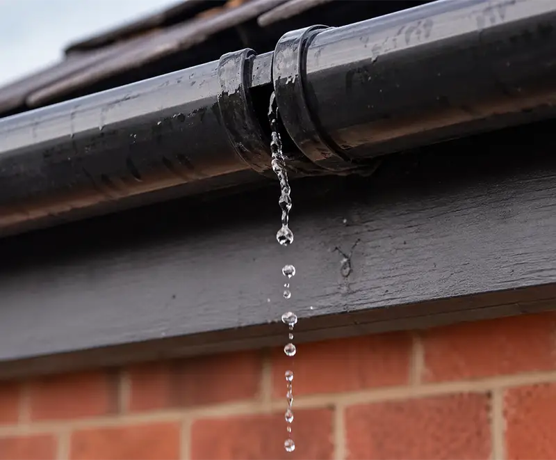gutter joint leaking