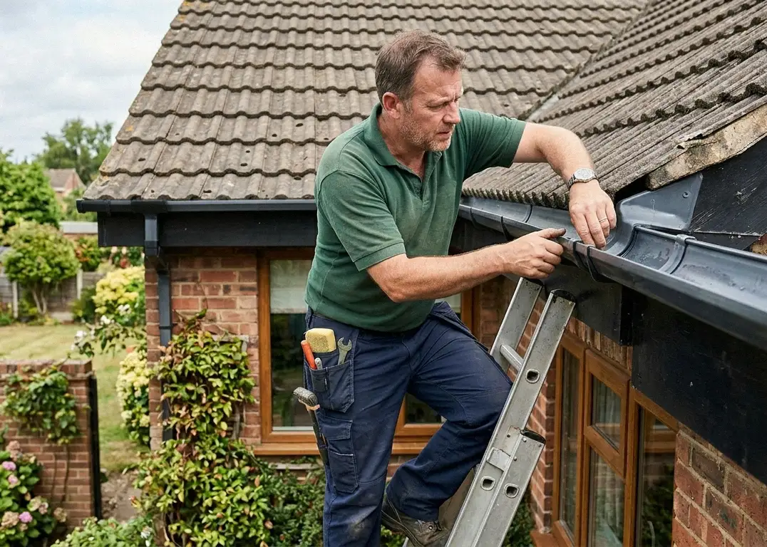 repairing gutter leaks